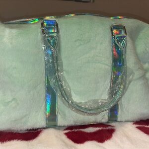 💚RARE💚 Large Sugar Thrillz Holographic Mint Green Weekender